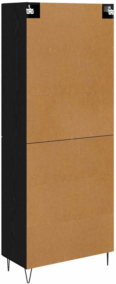 Aukštas spintelė Juodas ąžuolas 69,5 x 34 x 180 cm