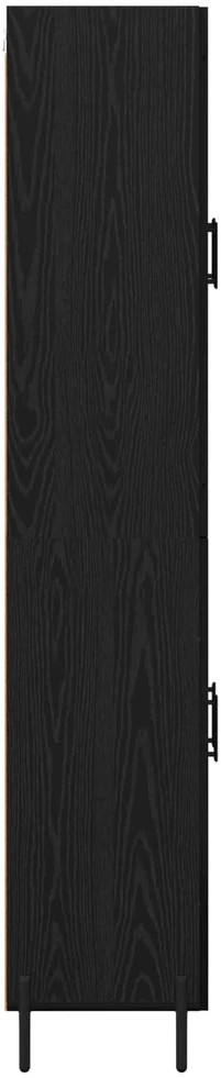 Aukštas spintelė Juodas ąžuolas 69,5 x 34 x 180 cm