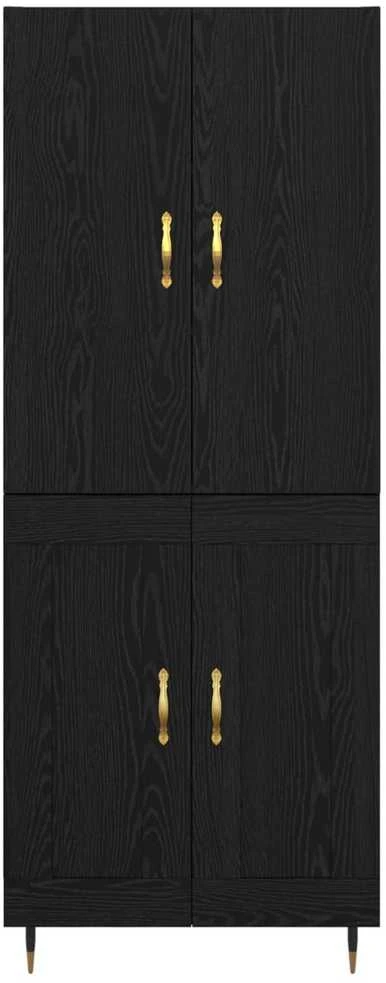 Aukštas spintelė Juodas ąžuolas 69,5 x 34 x 180 cm
