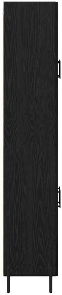 Aukštas spintelė Juodas ąžuolas 69,5 x 34 x 180 cm