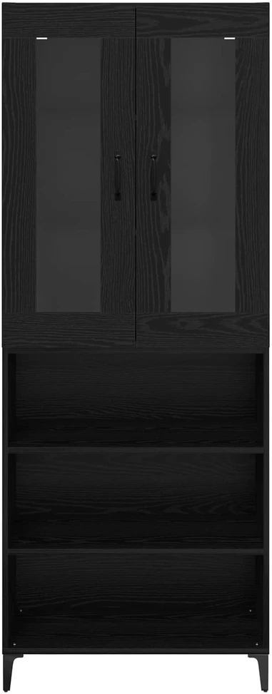 Aukštas spintelė Juodas ąžuolas 69,5 x 34 x 180 cm