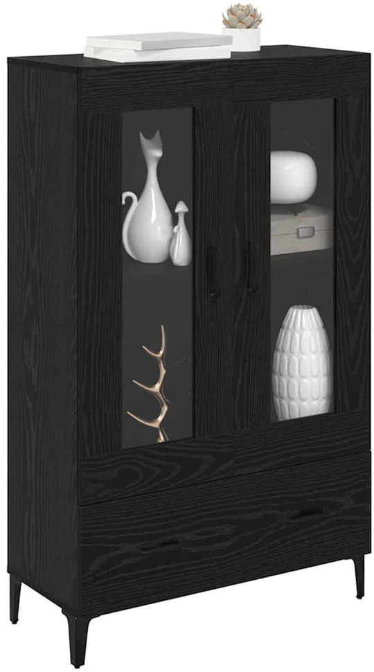 Aukštas spintelė Juodas ąžuolas 70 x 31 x 115 cm