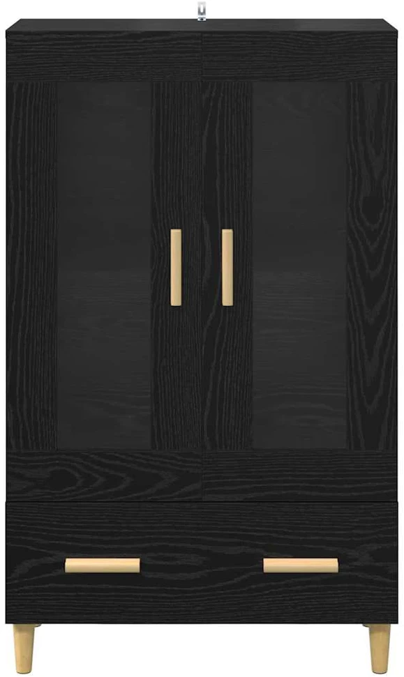 Aukštas spintelė Juodas ąžuolas 70 x 31 x 115 cm
