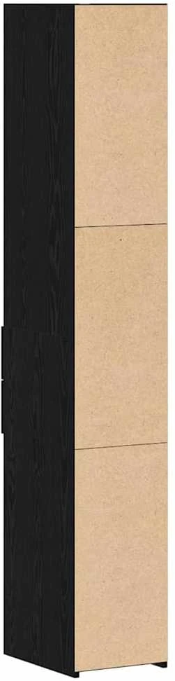 Knygų lentyna su stalčių Juodas ąžuolas 30 x 42.4 x 185.2 cm