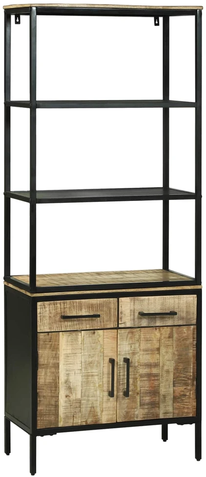 Aukštas spintelė Ruda 70 x 35 x 180 cm Kietas mango medis
