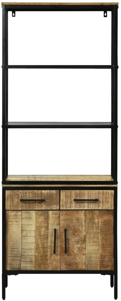 Aukštas spintelė Ruda 70 x 35 x 180 cm Kietas mango medis