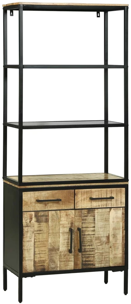 Aukštas spintelė Ruda 70 x 35 x 180 cm Kietas mango medis