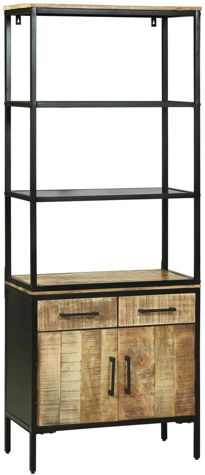 Aukštas spintelė Ruda 70 x 35 x 180 cm Kietas mango medis