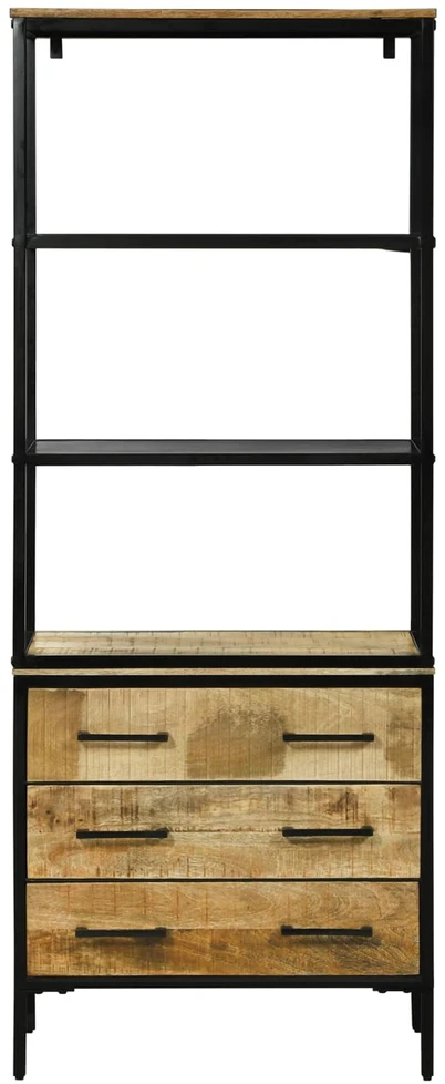 Aukštas spintelė Ruda 70 x 35 x 180 cm Kietas mango medis