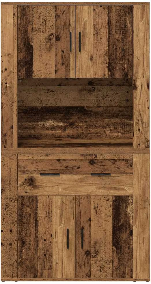 Highboardas Sena mediena 80 x 33 x 150 cm Apdirbta mediena