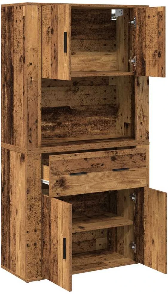 Highboardas Sena mediena 80 x 33 x 150 cm Apdirbta mediena