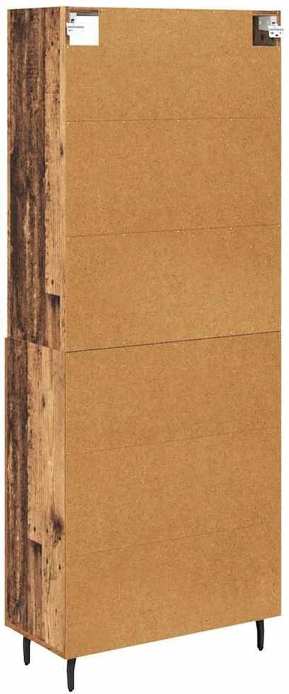 Aukštas spintelė 2 vnt. Senovinis medis 69,5 x 32,5 x 180 cm
