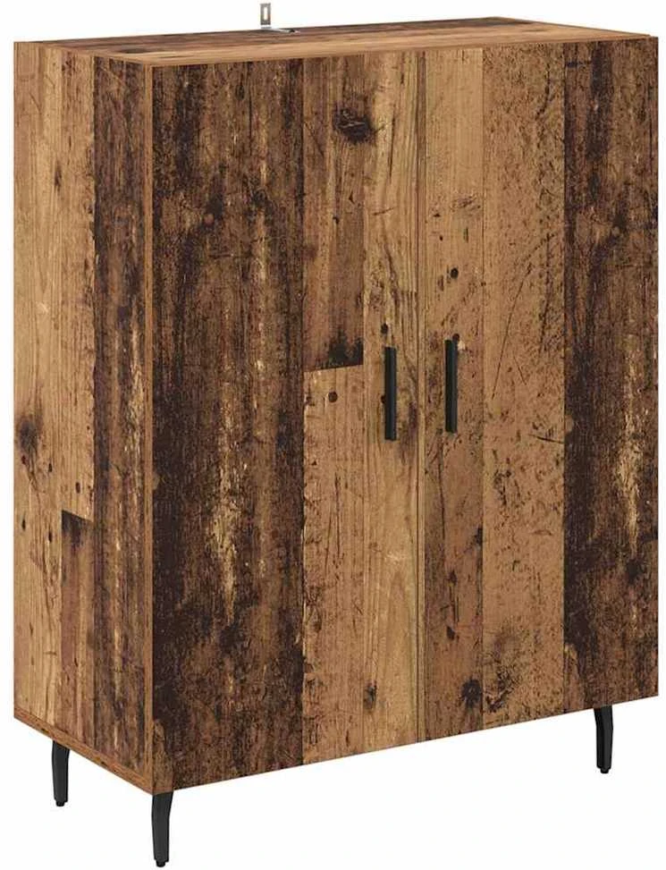 Aukštas spintelė 2 vnt. Senovinis medis 69,5 x 34 x 180 cm