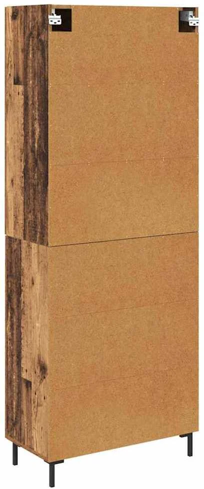 Aukštas spintelė 2 vnt. Senovinis medis 69,5 x 34 x 180 cm