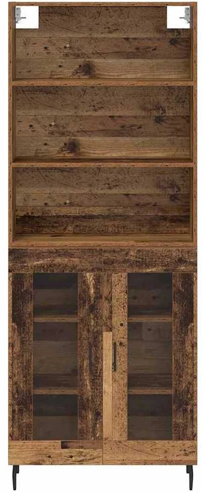 Aukštas spintelė 2 vnt. Senovinis medis 69,5 x 32,5 x 180 cm
