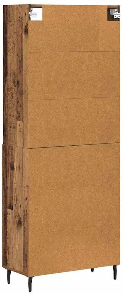 Aukštas spintelė 2 vnt. Senovinis medis 69,5 x 32,5 x 180 cm