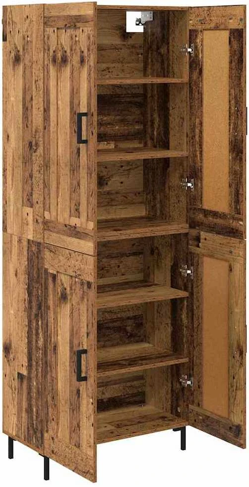 Aukštas spintelė 2 vnt. Senovinis medis 69,5 x 34 x 180 cm