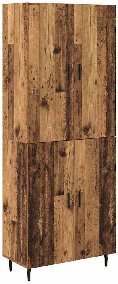 Aukštas spintelė 2 vnt. Senovinis medis 69,5 x 34 x 180 cm