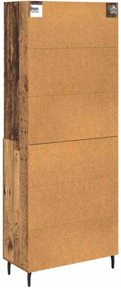 Aukštas spintelė 2 vnt. Senovinis medis 69,5 x 32,5 x 180 cm