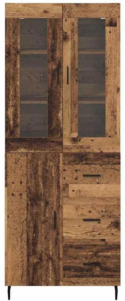 Aukštas spintelė 2 vnt. Senovinis medis 69,5 x 34 x 180 cm