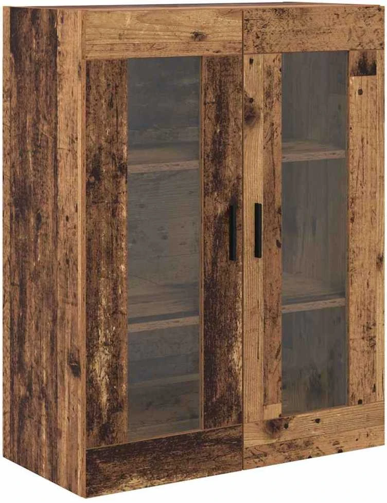 Aukštas spintelė 2 vnt. Senovinis medis 69,5 x 34 x 180 cm