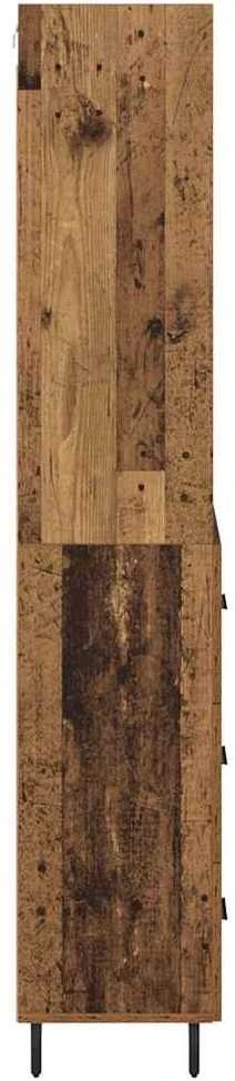 Aukštas spintelė 2 vnt. Senovinis medis 69,5 x 32,5 x 180 cm