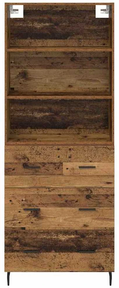 Aukštas spintelė 2 vnt. Senovinis medis 69,5 x 32,5 x 180 cm