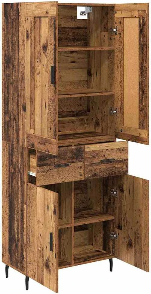 Aukštas spintelė 2 vnt. Senas medis 69,5 x 34 x 180 cm