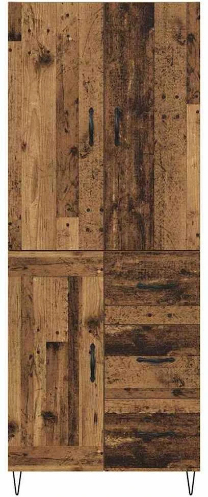 Aukštas spintelė 2 vnt. Senas medis 69,5 x 34 x 180 cm