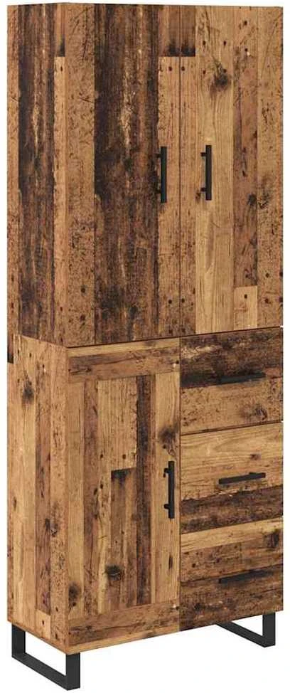 Aukštas spintelė 2 vnt. Senovinis medis 69,5 x 34 x 180 cm