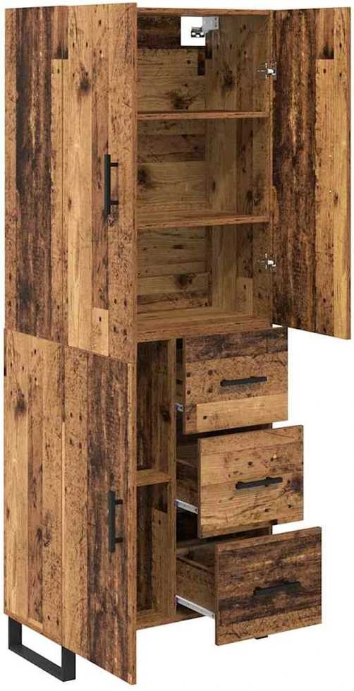 Aukštas spintelė 2 vnt. Senovinis medis 69,5 x 34 x 180 cm