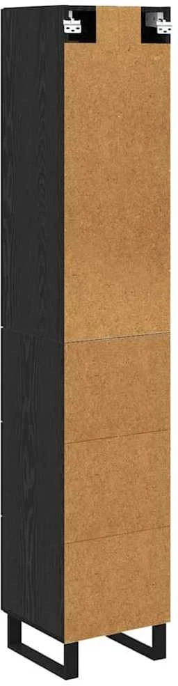 Aukštas spintelė Juodas ąžuolas 34,5 x 34 x 180 cm