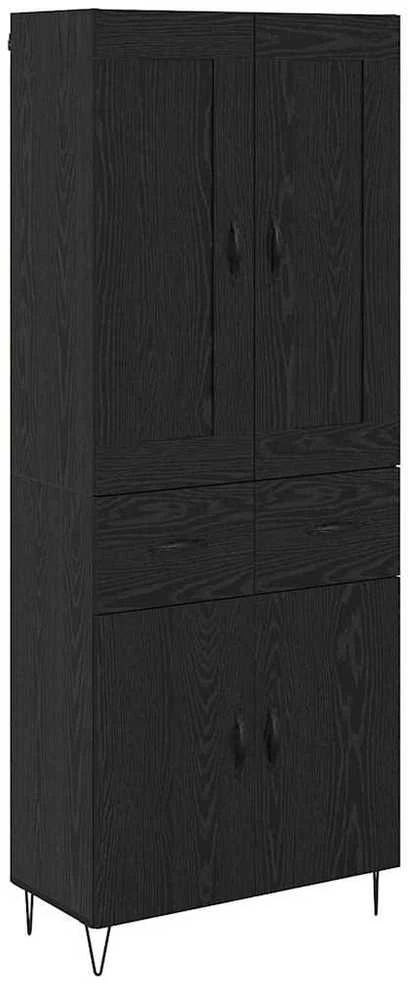 Aukštas spintelė Juodas ąžuolas 69,5 x 34 x 180 cm