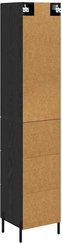 Aukštas spintelė Juodas ąžuolas 34,5 x 34 x 180 cm