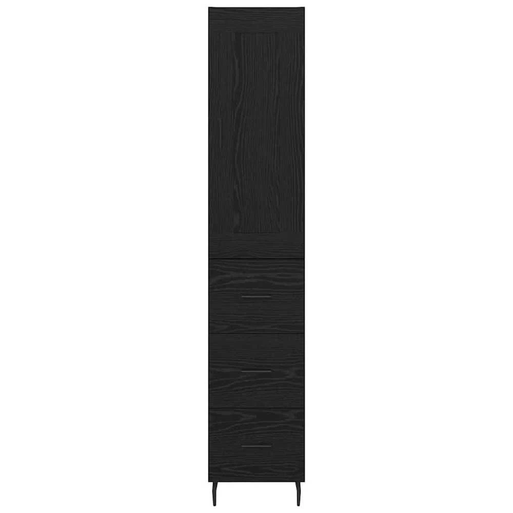 Aukštas spintelė Juodas ąžuolas 34,5 x 34 x 180 cm