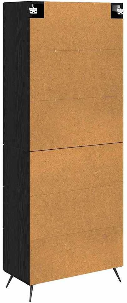 Aukštas spintelė Juodas ąžuolas 69,5 x 34 x 180 cm