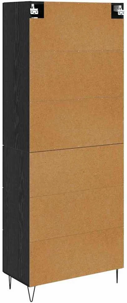 Aukštas spintelė Juodas ąžuolas 69,5 x 34 x 90 cm