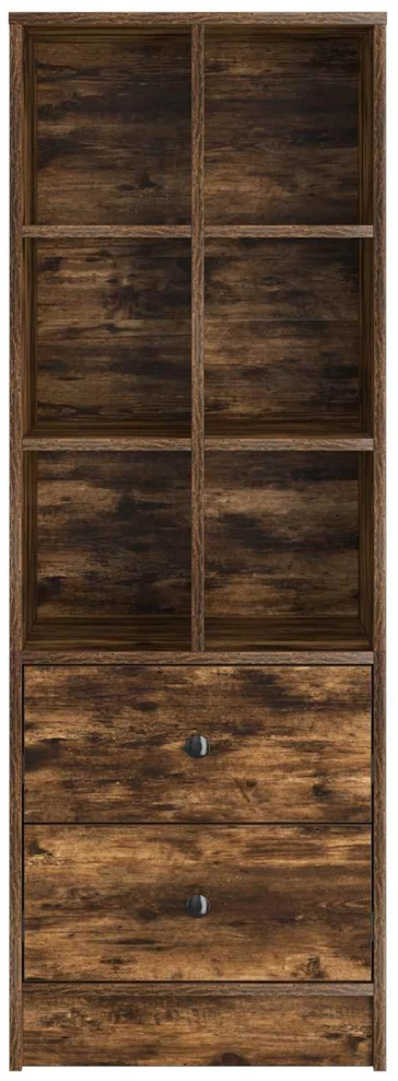 Aukštas spintelė su stalčių Rūkyta ąžuolas 45,5 x 34 x 127 cm
