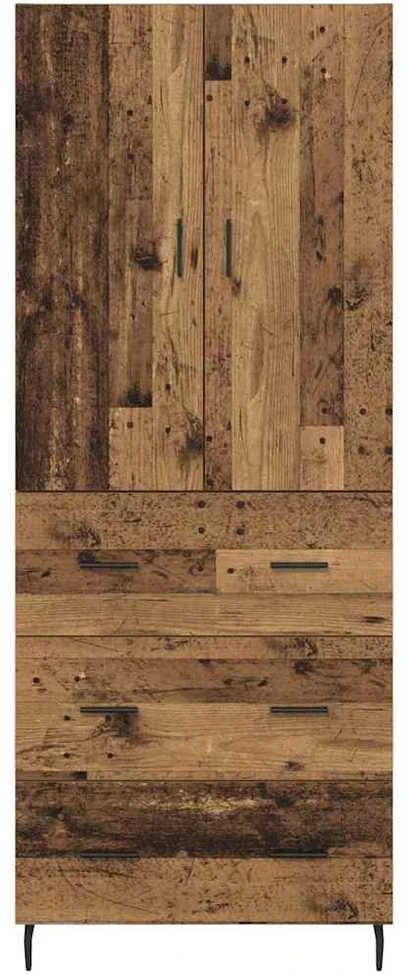 Aukštas spintelė 2 vnt. Senovinis medis 69,5 x 34 x 180 cm