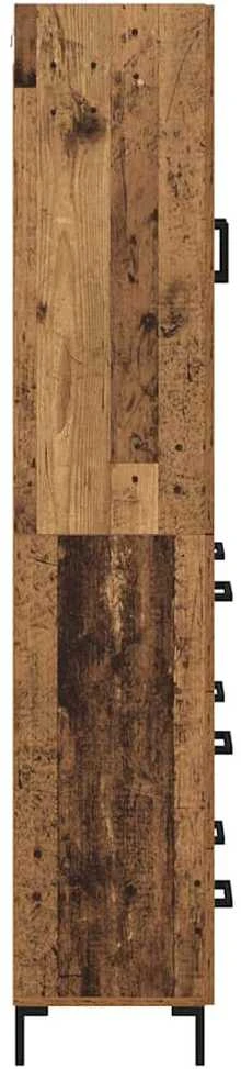 Aukštas spintelė 2 vnt. Senovinis medis 69,5 x 34 x 180 cm