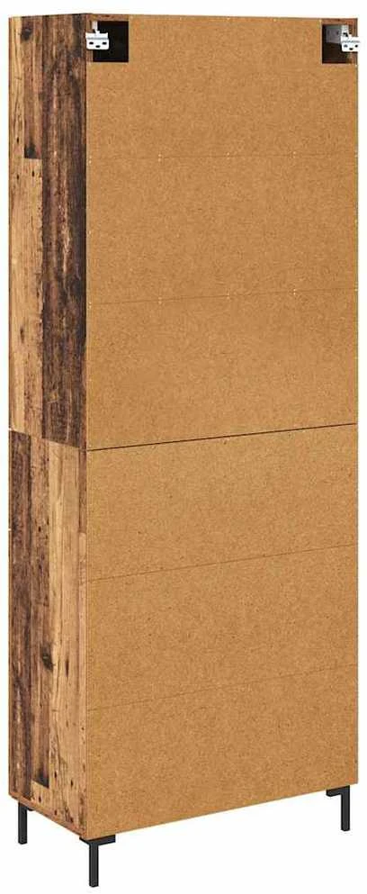 Aukštas spintelė 2 vnt. Senovinis medis 69,5 x 34 x 180 cm