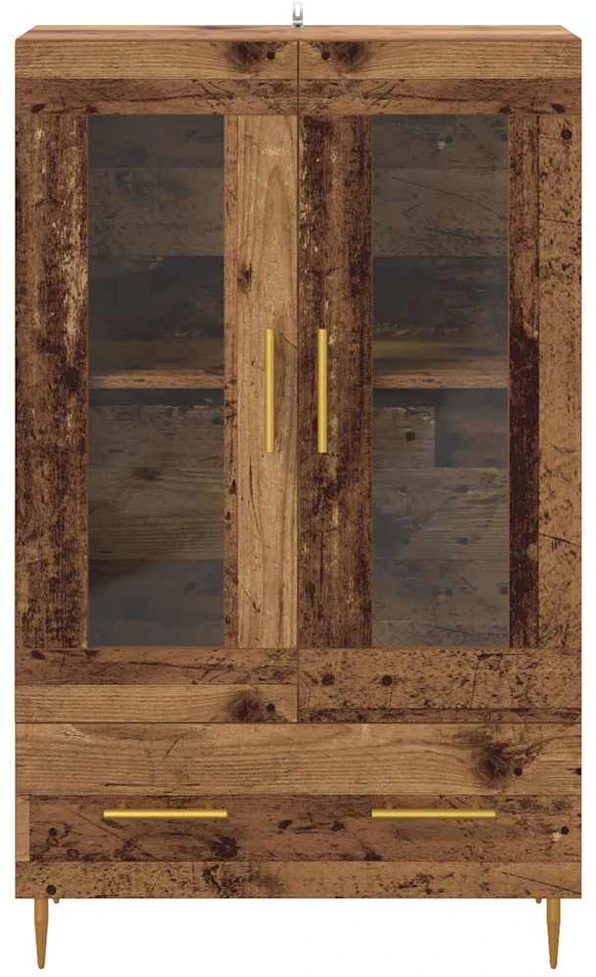 Aukštas spintelė su stalčių Senovinis medis 69,5 x 31 x 115 cm