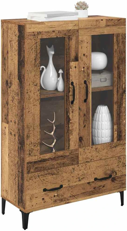 Aukštas spintelė su stalčių Senovinis medis 70 x 31 x 115 cm