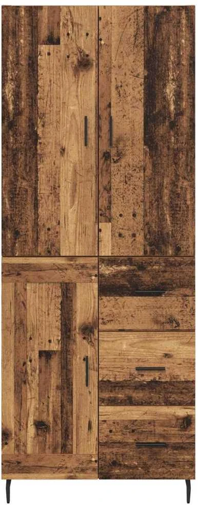 Aukštas spintelė 2 vnt. Senovinis medis 69,5 x 34 x 180 cm