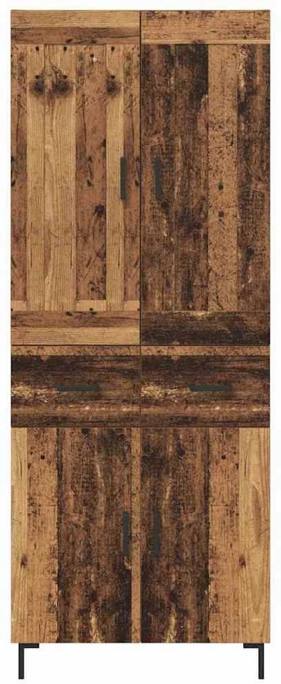 Aukštas spintelė 2 vnt. Senovinis medis 69,5 x 34 x 180 cm