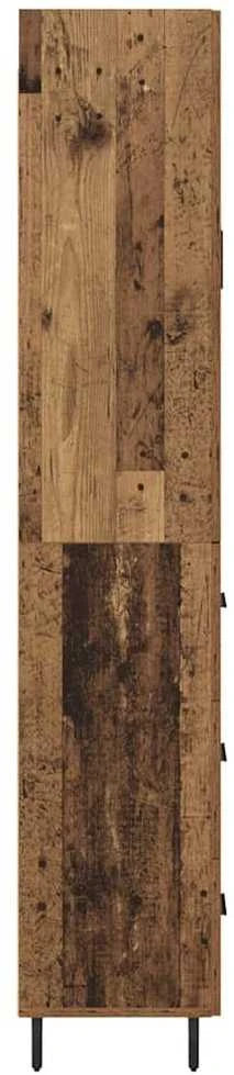 Aukštas spintelė 2 vnt. Senovinis medis 69,5 x 34 x 180 cm