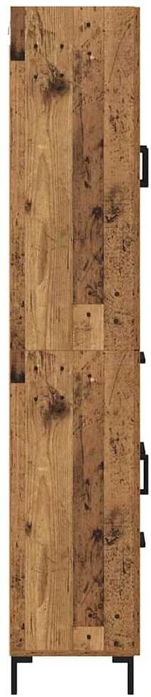 Aukštas spintelė 2 vnt. Senovinis medis 69,5 x 34 x 180 cm