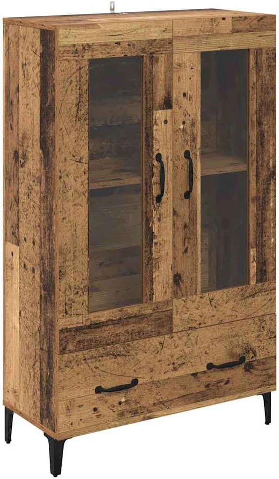 Aukštas spintelė su stalčių Senovinis medis 70 x 31 x 115 cm