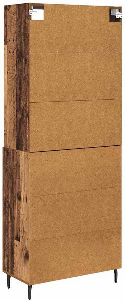 Aukštas spintelė 2 vnt. Senovinis medis 69,5 x 32,5 x 180 cm