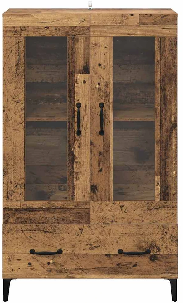 Aukštas spintelė su stalčių Senovinis medis 70 x 31 x 115 cm